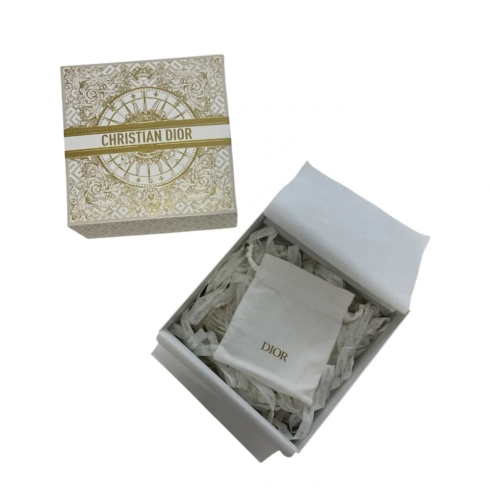 Christian Dior Gold & White Decorative Box